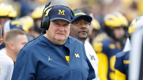 Michigan Wolverines interim head coach Biff Poggi