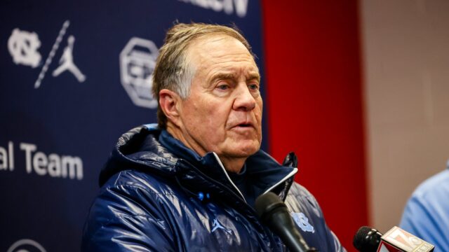 North Carolina Tar Heels head coach Bill Belichic