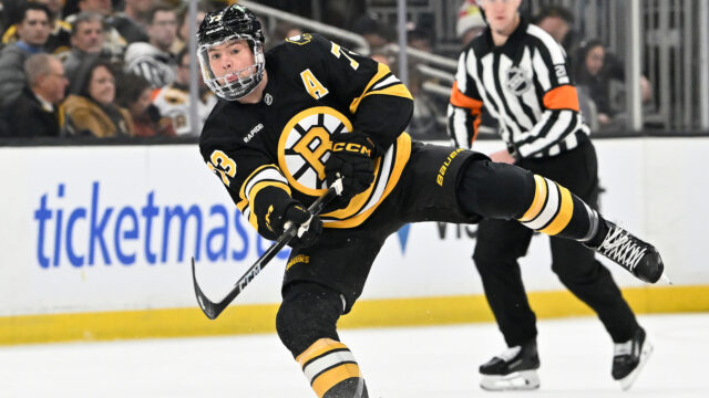 Boston Bruins defenseman Charlie McAvoy