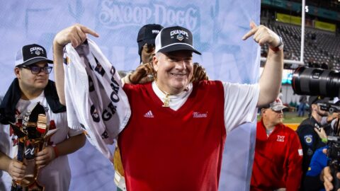 Miami Redhawks head coach Chuck Martin