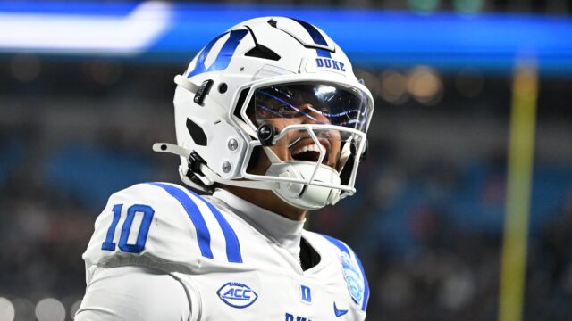 Duke Blue Devils quarterback Darian Mensah