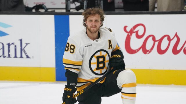 Boston Bruins forward David Pastrnak