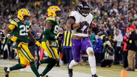 Baltimore Ravens running back Derrick Henry