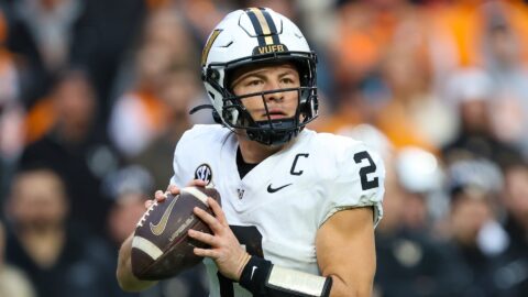 Vanderbilt Commodores quarterback Diego Pavia
