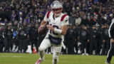 New England Patriots quarterback Drake Maye