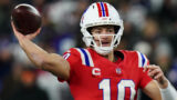 New England Patriots quarterback Drake Maye