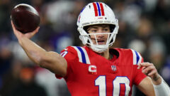 New England Patriots quarterback Drake Maye