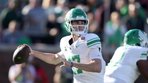 North Texas Mean Green quarterback Drew Mestemaker