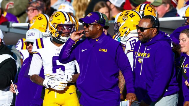 LSU Tigers interim head coach Frank Wilson