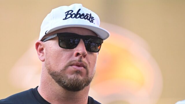 Texas State Bobcats head coach GJ Kinne