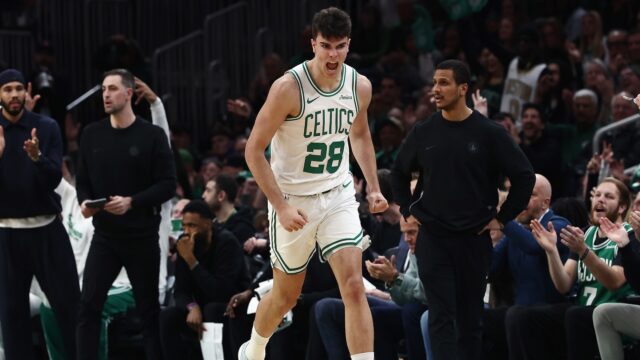Boston Celtics wing Hugo González.