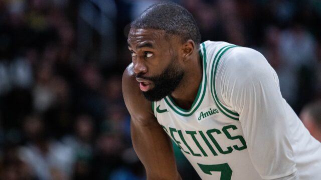 Boston Celtics wing Jaylen Brown.