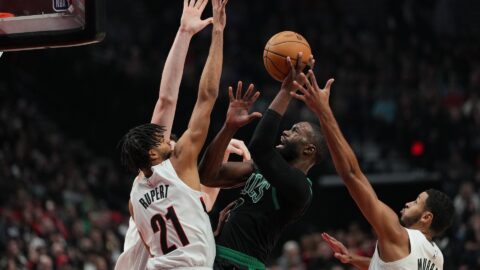 Boston Celtics wing Jaylen Brown.