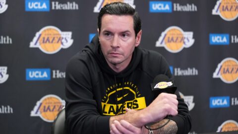 Los Angeles Lakers head coach JJ Redick.