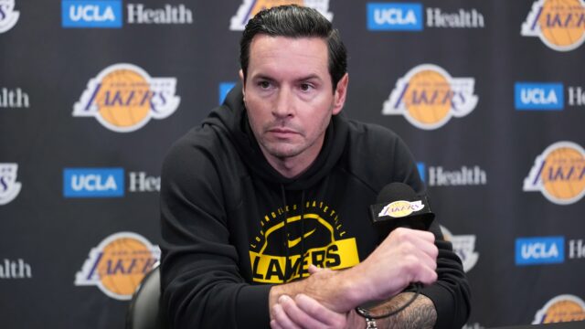 Los Angeles Lakers head coach JJ Redick.