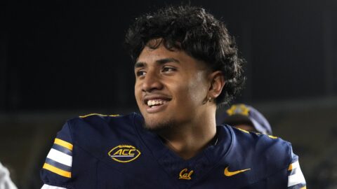 California Golden Bears quarterback Jaron-Keawe Sagapolutele