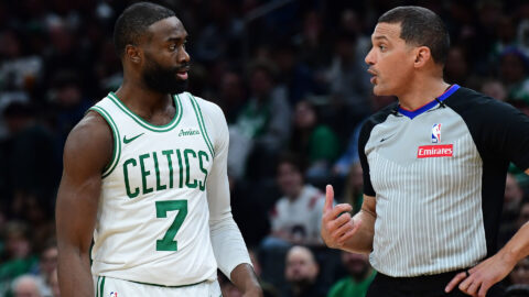 Boston Celtics forward Jaylen Brown