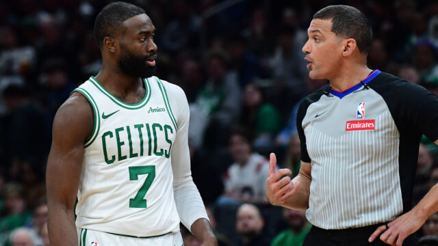 Boston Celtics forward Jaylen Brown