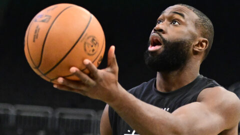 Boston Celtics forward Jaylen Brown