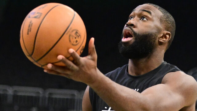 Boston Celtics forward Jaylen Brown