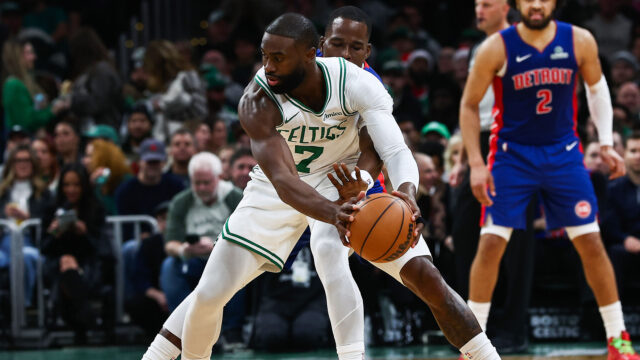 Boston Celtics forward Jaylen Brown