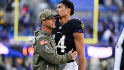 Baltimore Ravens safety Kyle Hamilton