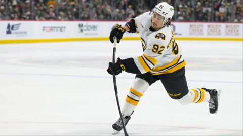 Boston Bruins forward Marat Khusnutdinov