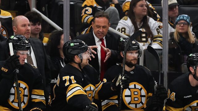 Boston Bruins head coach Marco Sturm