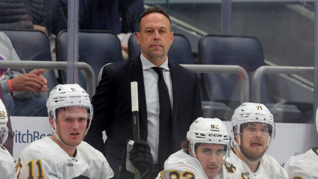 Boston Bruins head coach Marco Sturm