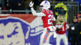 New England Patriots cornerback Marcus Jones