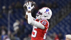 New England Patriots cornerback Marcus Jones