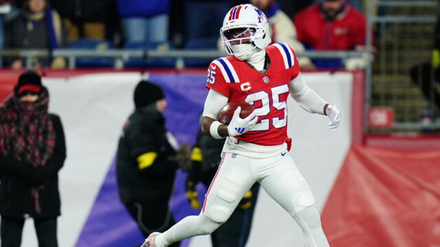 New England Patriots cornerback Marcus Jones