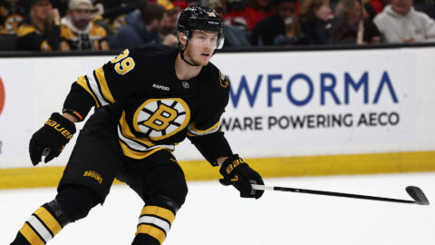 Boston Bruins center Morgan Geekie