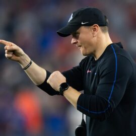 Boise State head coach Spencer Danielson