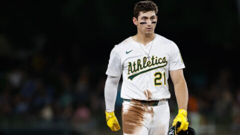 Athletics left fielder Tyler Soderstrom.