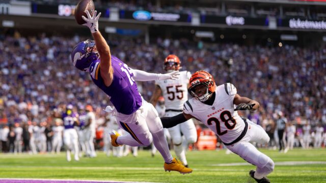 Wide receiver Adam Thielen and cornerback Josh Newton