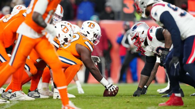 The Denver Broncos and New England Patriots