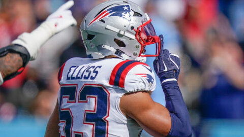 New England Patriots linebacker Christian Elliss