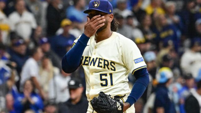 Milwaukee Brewers starting pitcher Freddy Peralta