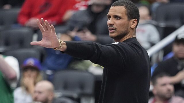 Boston Celtics head coach Joe Mazzulla