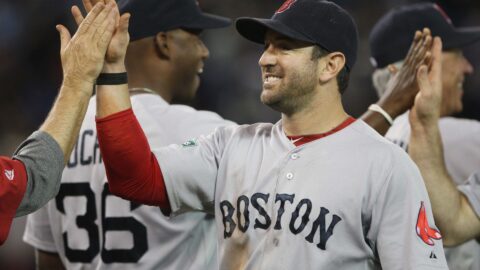 Retired former Boston Red Sox infielder Nick Punto