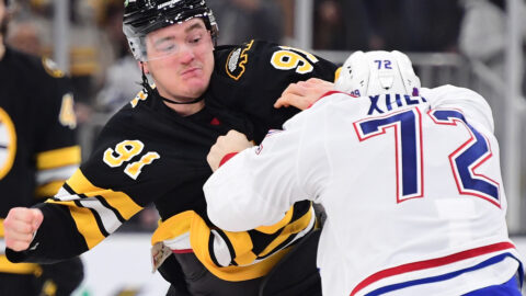 Boston Bruins defenseman Nikita Zadorov