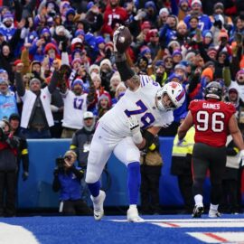 Buffalo Bills offensive tackle Spencer Brown