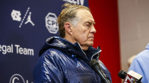 North Carolina Tar Heels head coach Bill Belichick