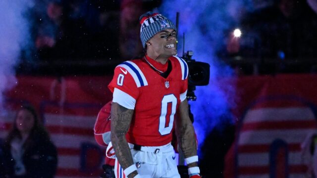 New England Patriots cornerback Christian Gonzalez