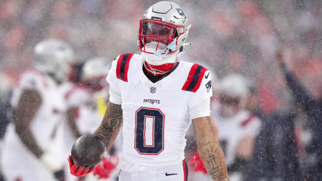 New England Patriots cornerback Christian Gonzalez