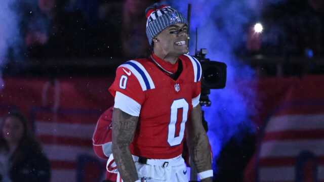 New England Patriots cornerback Christian Gonzalez