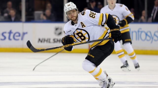 Boston Bruins forward David Pastrnak