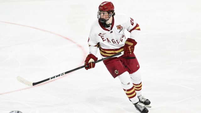 Boston College forward Dean Letourneau