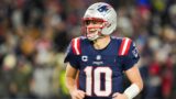 New England Patriots quarterback Drake Maye